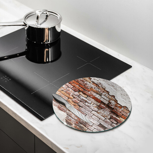 Steklena podloga za rezanje Stara opečna in betonska stena