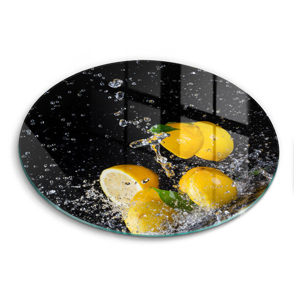 Steklena podloga za rezanje Sočno sadje limone