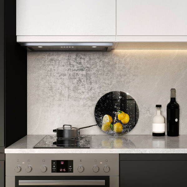 Steklena podloga za rezanje Sočno sadje limone