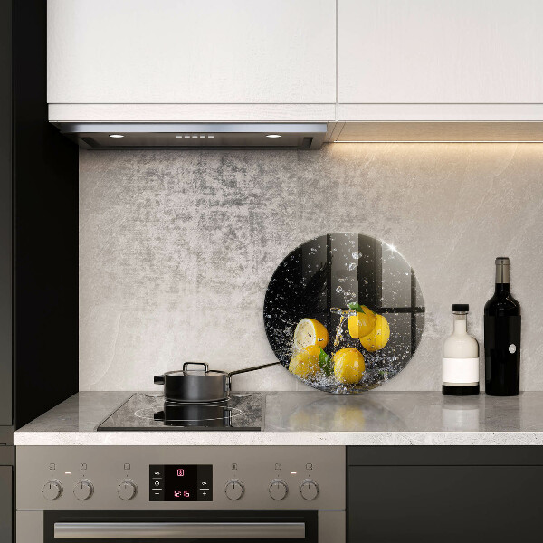 Steklena podloga za rezanje Sočno sadje limone