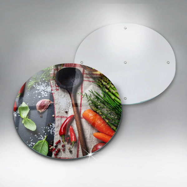 Steklena podloga za rezanje Kuhinjska hrana