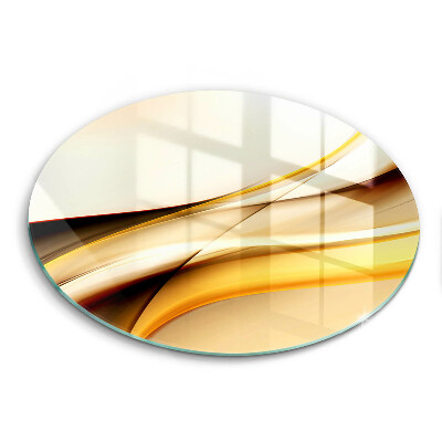 Steklena podloga za rezanje Abstraktne črte dima