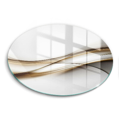 Steklena podloga za rezanje Abstrakcija mehkih linij