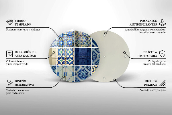 Steklena podloga za rezanje Dekorativne ploščice ploščice