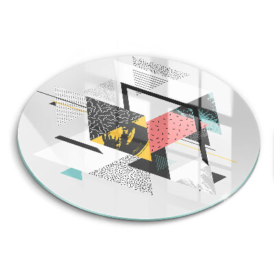 Steklena podloga za rezanje Abstraktni trikotniki