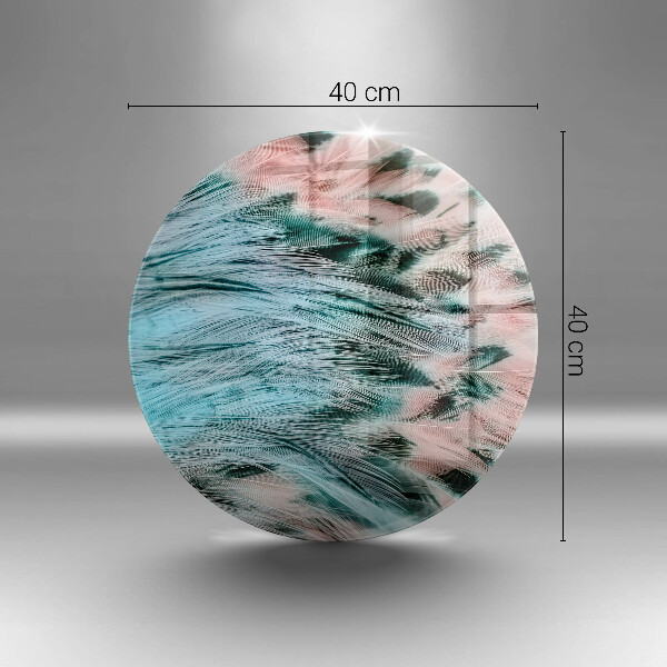 Steklena podloga za rezanje Boho ptičje perje