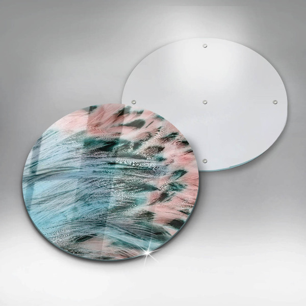 Steklena podloga za rezanje Boho ptičje perje