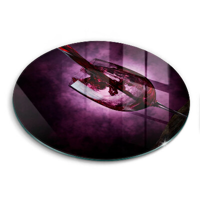 Steklena podloga za rezanje Kozarec vina