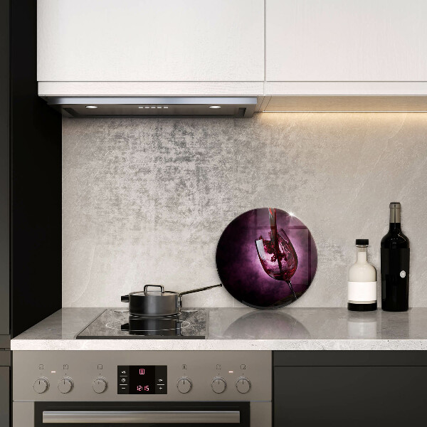 Steklena podloga za rezanje Kozarec vina