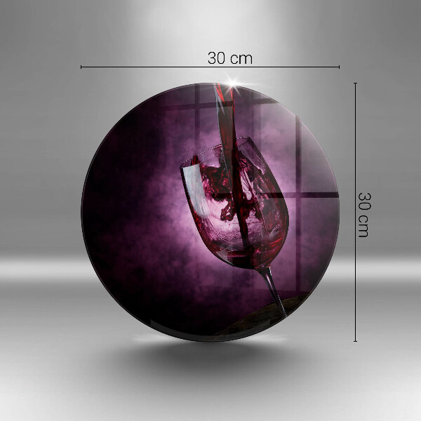 Steklena podloga za rezanje Kozarec vina