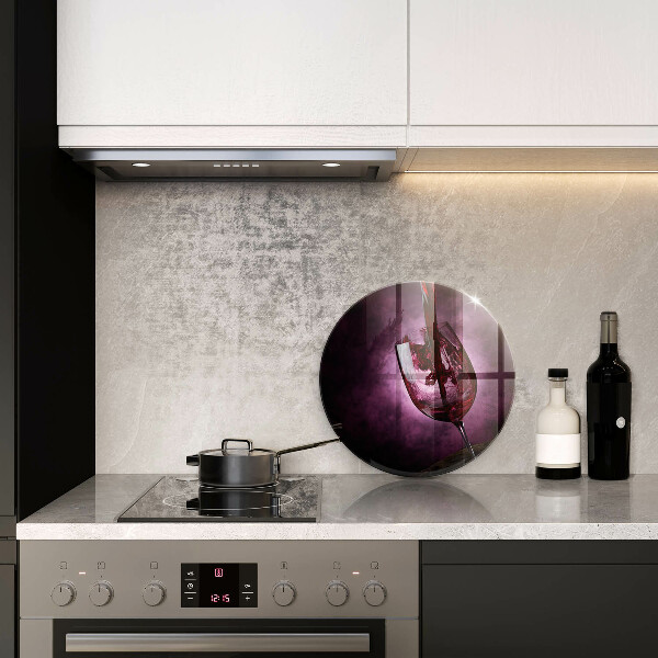 Steklena podloga za rezanje Kozarec vina