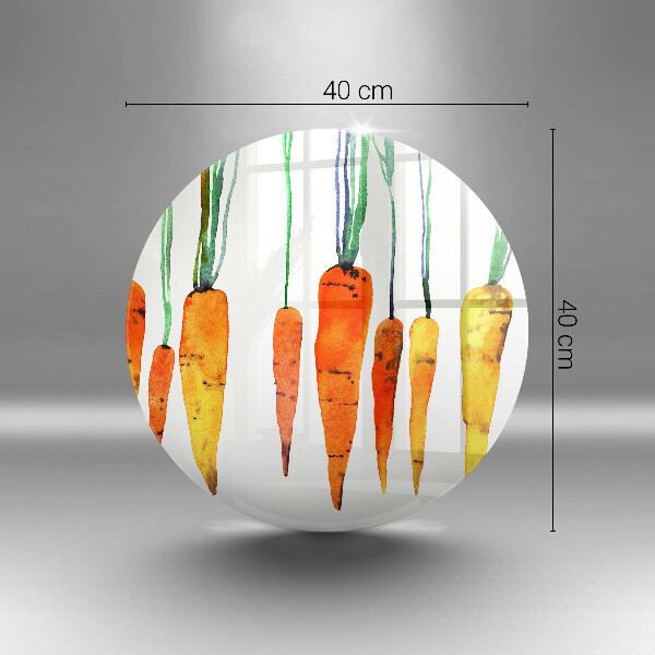 Steklena podloga za rezanje Ilustracija korenčka