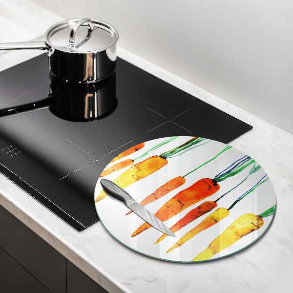 Steklena podloga za rezanje Ilustracija korenčka