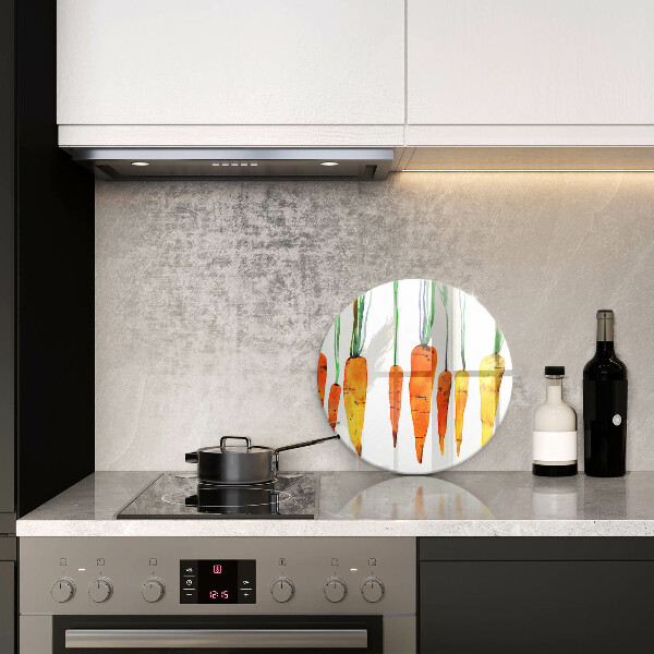 Steklena podloga za rezanje Ilustracija korenčka