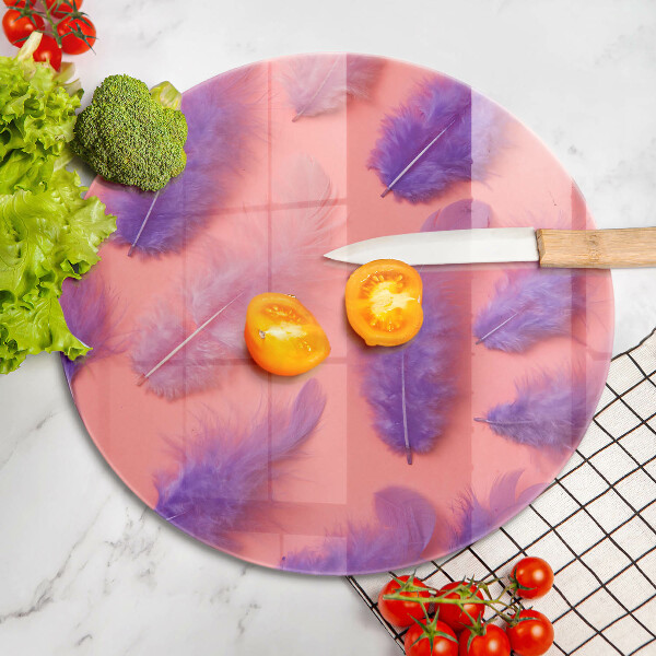 Steklena podloga za rezanje Puhasto perje