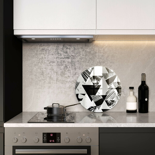 Steklena podloga za rezanje Geometrijski trikotniki