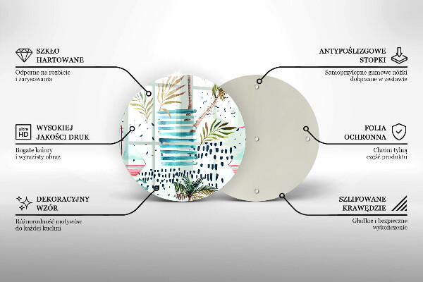 Steklena podloga za rezanje Praznične ilustracije