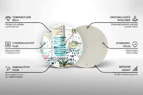 Steklena podloga za rezanje Praznične ilustracije