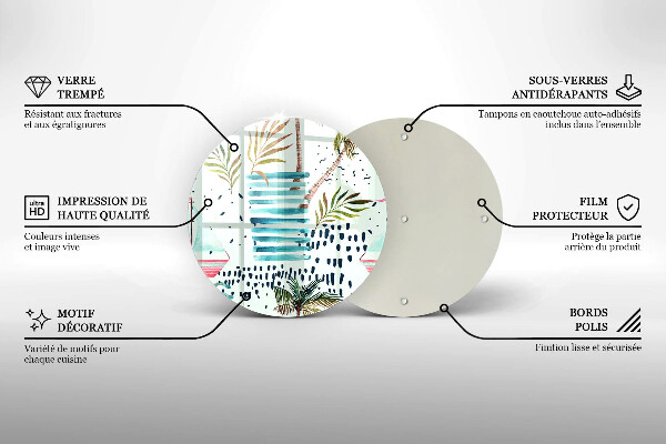 Steklena podloga za rezanje Praznične ilustracije