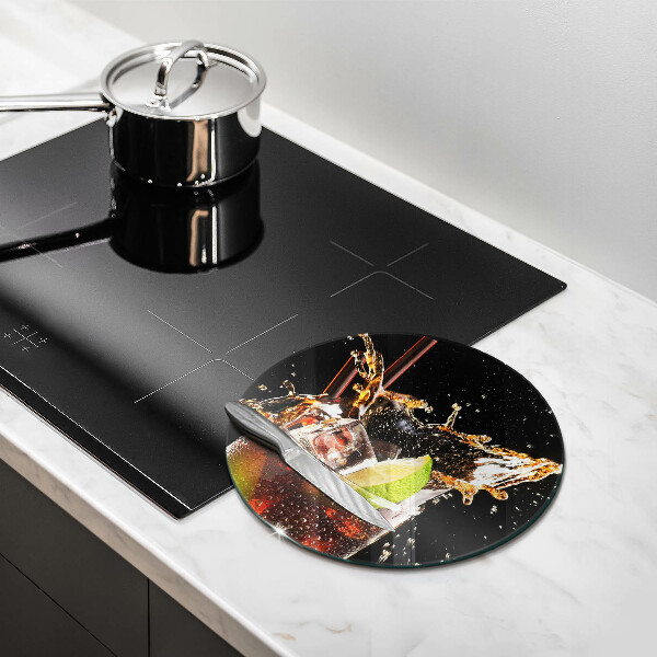 Steklena podloga za rezanje Pijte z ledom