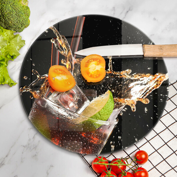 Steklena podloga za rezanje Pijte z ledom