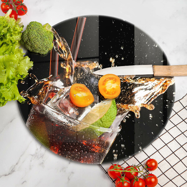 Steklena podloga za rezanje Pijte z ledom