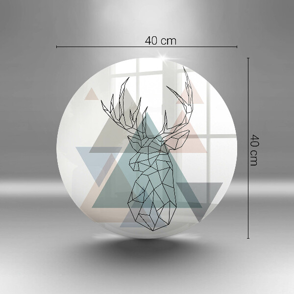 Steklena podloga za rezanje Abstraktni jelen