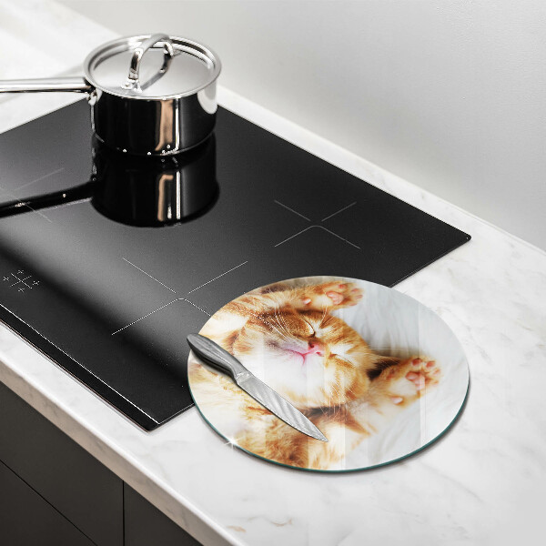 Steklena podloga za rezanje Majhna ljubka mucka