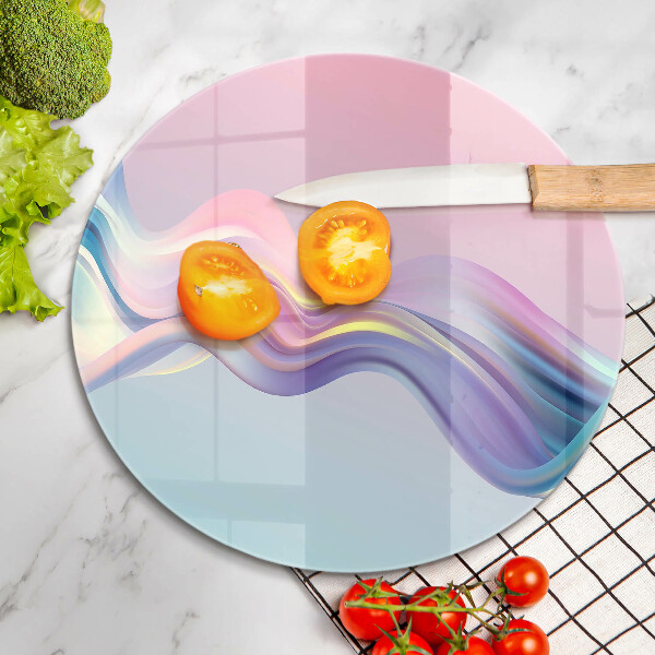 Steklena podloga za rezanje Pastelna abstrakcija