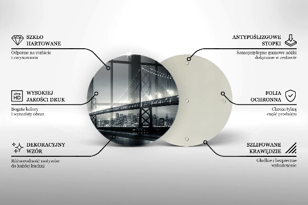 Steklena podloga za rezanje Most Benjamina Franklina