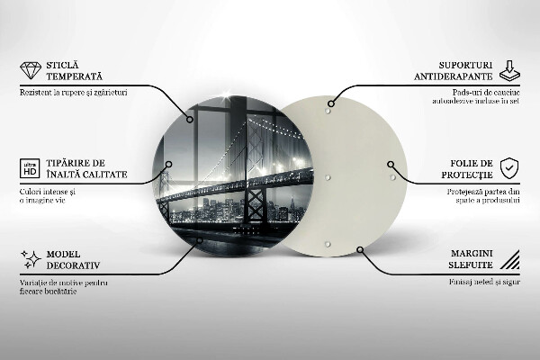 Steklena podloga za rezanje Most Benjamina Franklina