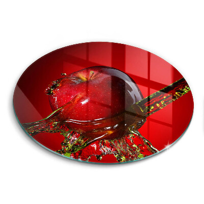 Steklena podloga za rezanje Jabolčno sadje v vodi