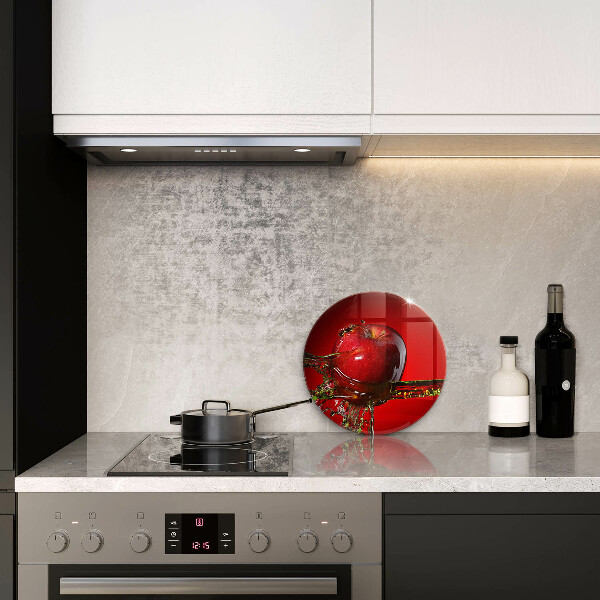 Steklena podloga za rezanje Jabolčno sadje v vodi