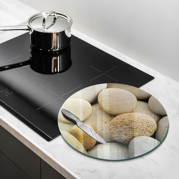 Steklena podloga za rezanje Vzorec ovalnih kamnov