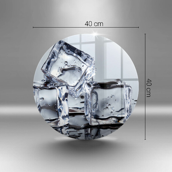 Steklena podloga za rezanje Ledene kocke