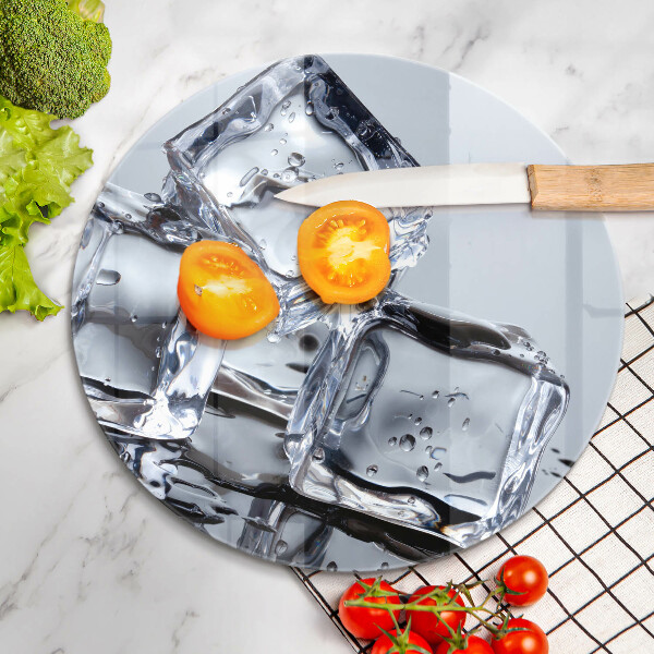 Steklena podloga za rezanje Ledene kocke