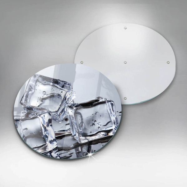 Steklena podloga za rezanje Ledene kocke