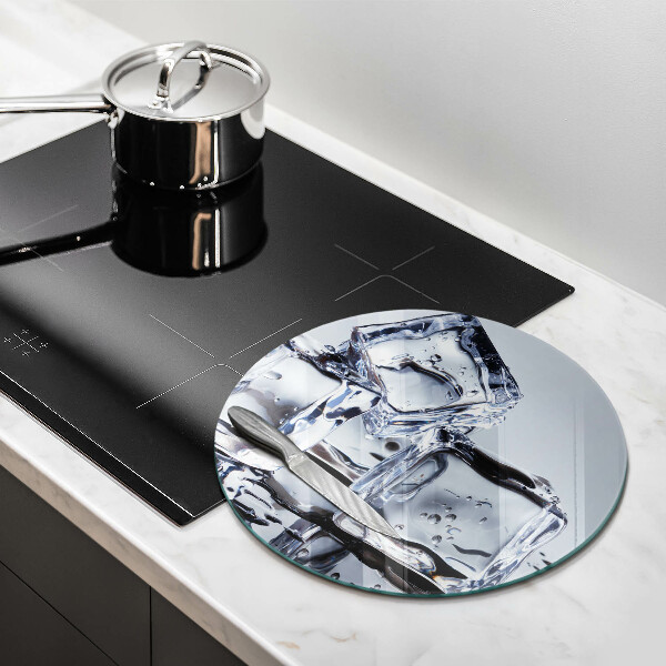 Steklena podloga za rezanje Ledene kocke