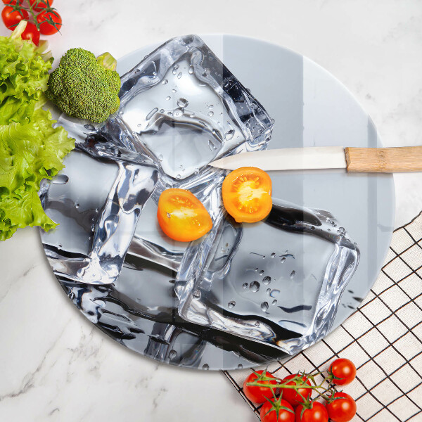 Steklena podloga za rezanje Ledene kocke