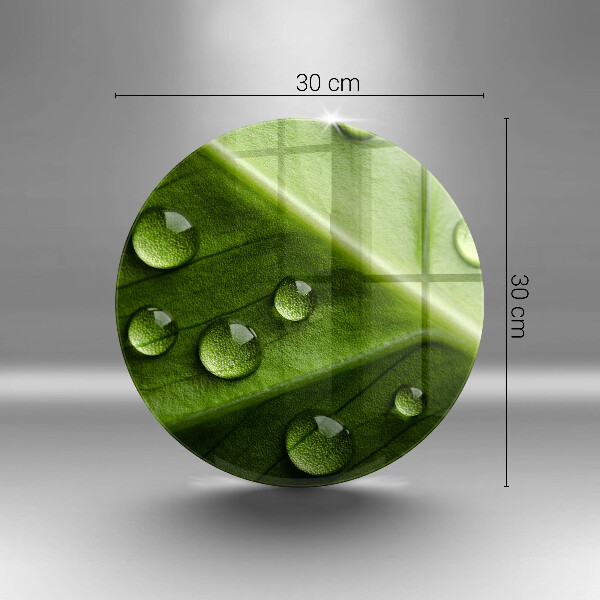 Steklena podloga za rezanje Narava rosa in list