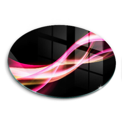 Steklena podloga za rezanje Abstraktni neonski dim