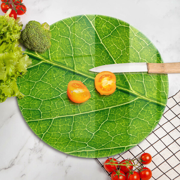 Steklena podloga za rezanje Naravne listne žile