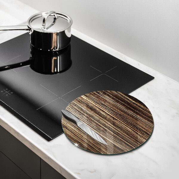 Steklena podloga za rezanje Tekstura lesa