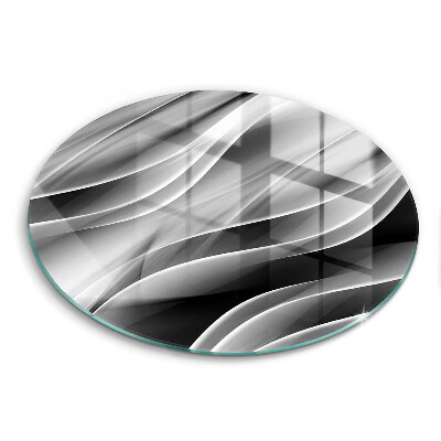 Steklena podloga za rezanje Abstraktne črte dima