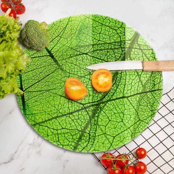 Steklena podloga za rezanje Naravne listne žile