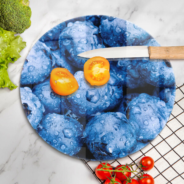 Steklena podloga za rezanje Sočne borovnice