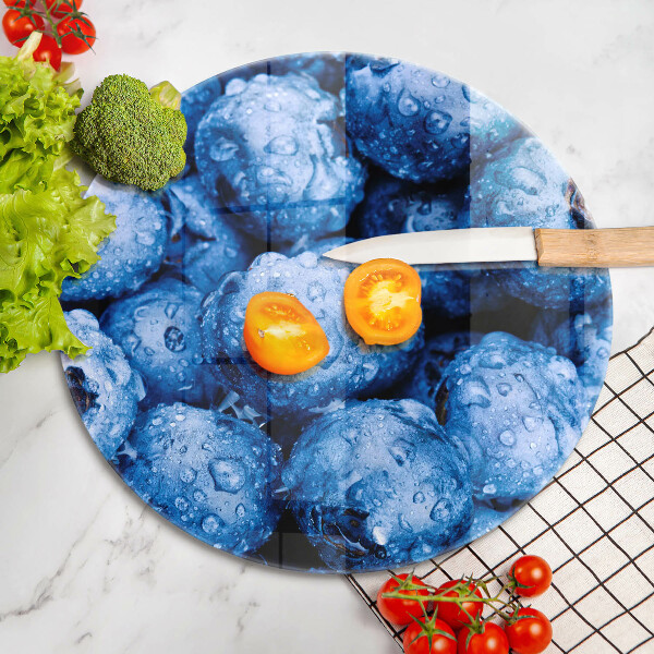 Steklena podloga za rezanje Sočne borovnice