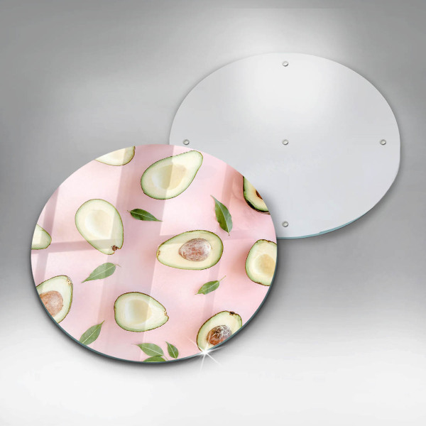 Steklena podloga za rezanje Vzorec avokada