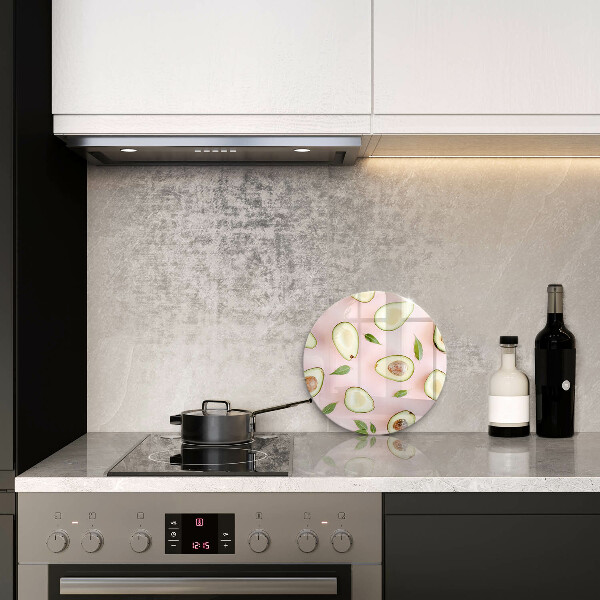 Steklena podloga za rezanje Vzorec avokada