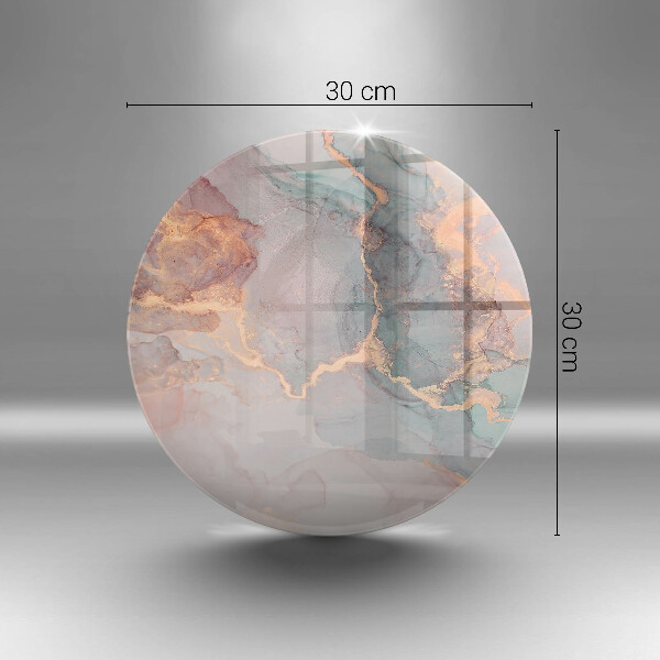 Steklena podloga za rezanje Marmor z zlatom